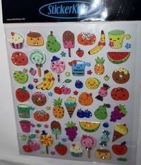 Scrapbooking Crafts Stickers Sticker King Food Faces Fruit Candy Cupcakes Donuts