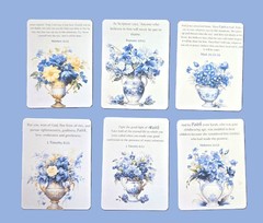 Bible Quotes Inspirational Faith Journal Cards #383 – Blue