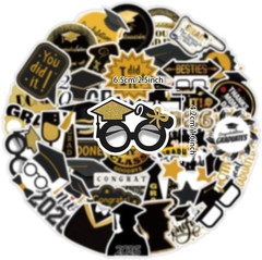 100Pcs Graduation Stickers 2026, College Class Graduation Decorations Stickers f