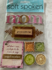SOFT SPOKEN ME & MY BIG IDEAS 3D STICKERS HAPPY BIRTHDAY RENEE- MOM