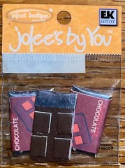 RARE Jolees Mini Chocolate Bars Candy Sweet Treats Snack 4×2” Non-Adhesive 3D