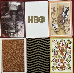 Single Playing Cards LOT of 24 BROWN YELLOW Art Nature Deco Some VTG ephemera