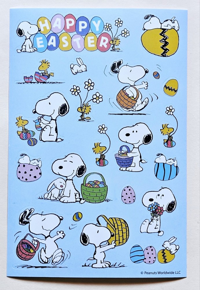 Happy Easter/ Peanuts «Snoopy» Sticker sheet