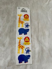 FMI Frances Meyer Inc Stickers Hippo & Friends New in Package