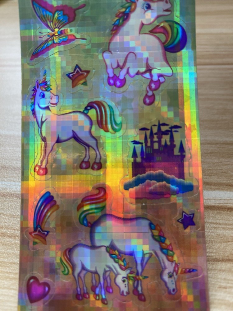 Lisa Frank Rhinestone Markie Sticker Strip S877