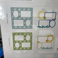 Creative Memories Walking on SunShine Laser Paper Pack 3 Sheets 12×12 Brand New