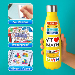 200 Math Stickers for Kids Teens Students – Vinyl Stickers for Crafts