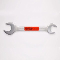 for Rectal Use Only Stickers 1.5″ x 0.375″ Fluorescent Red Stickers with Permane