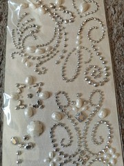 K&COMPANY ADHESIVE GEMS PEARL SWIRL 7PCS NEW