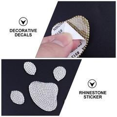 2Pcs Crystal Stickers Decorative Decals for Clothes Bags
