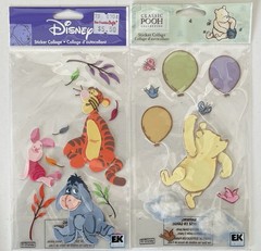 DISNEY STICKERS Lot of 8 PACKAGES POOH & Friends MICKEY MOUSE & 7 Dwarves VALUE!