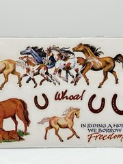 PSX Faster Horses Sticker Sheet 2001 RARE Horse Western Scrapbook NEW!