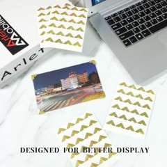 240 Pieces Photo Corners for Scrapbooking Photo Corner Stickers, Self Gold