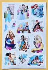 Disney, Princess Sticker Single Sheet