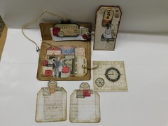 Junk Journal Add-On Handmade Tags, Journal Card, Envelope Ephemera Set