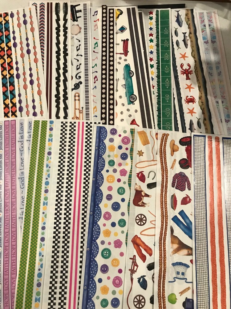 CREATIVE MEMORIES Great Length Stickers (12″x3″) 90 VARIETIES, U PICK!! UPDATED