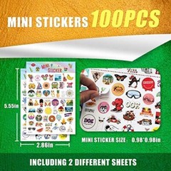 300 PCS Stickers Pack, Colorful Waterproof Stickers
