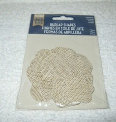 Little Yellow Bicycle – Naturals – Burlap Shapes – Flowers – New Package