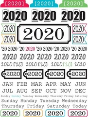 SRM Year of Memories 2020 #48032 Sticker Calendar Month Scrapbooking Card Making