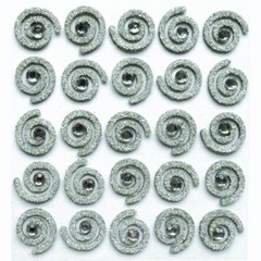 SILVER SWIRLS Glitter Crystals Formal Prom Wedding Celebrate Accent Jolee’s