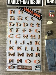 Harley Davidson EK Success Lot X2 New Flat Stickers Scrapbook Mix Motorcycle