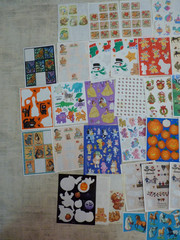 Mixed Sticker Lot (150+) Various Themes Companies Complete & Partial Sheets