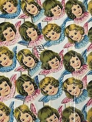 x2 FULL SHEETS Vintage PZB Die Cut Paper Scraps Small Angel Heads # 1132 Germany