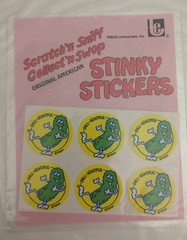 TREND 80s Stinky Stickers Vintage Scratch N Sniff Sealed Pickle Dill-ightful