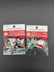 Christmas Craft Supplies Lot Cardstock Paper Snowflakes Glitter Stickers Buttons