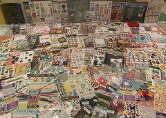 Huge Lot Art / Journal / scrapbooking 1025+ Supplies Stickers EMBELLISHMENTS NEW