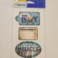 NEW Lot 7 Pkgs BABY BOY Stickers Rub-Ons Transparency Making Memories Daisy Ds-Z
