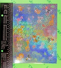 Safari Animals Koala Sloth Lion Toucan Alligator Prismatic Sticker Sheet