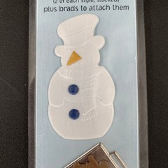 Brad Buddies Hot Off the Press Frosty Winter Scrapbooking Embellishments Metal