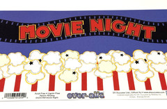 EK Success Scrapbook Title Over-all Movie Night Theater Family Fun EKOV/149 NEW