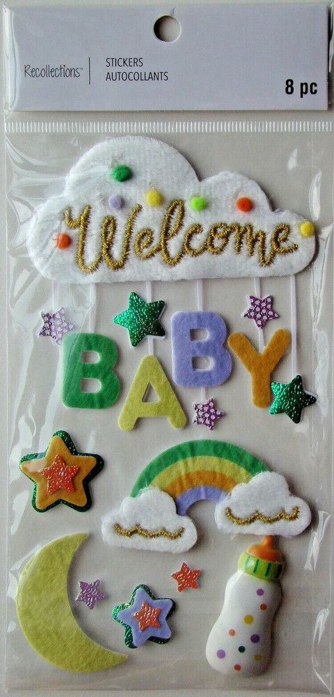Baby Boy & Girl Theme Stickers – Recollections Scrapbook Stickers