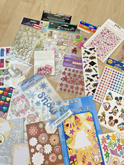 Lot of Stickers 28 New Packs and Random Loose Special Moments Foamies Scrapbook