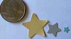 COLORFUL STAR ASSORTMENT Die-Cut Embellishments(75pc) Five Points•Card Making•
