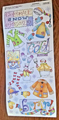 Creative Imaginations Renae Lindgren 5.5x12inch Sticker ~ Winter Snow Images
