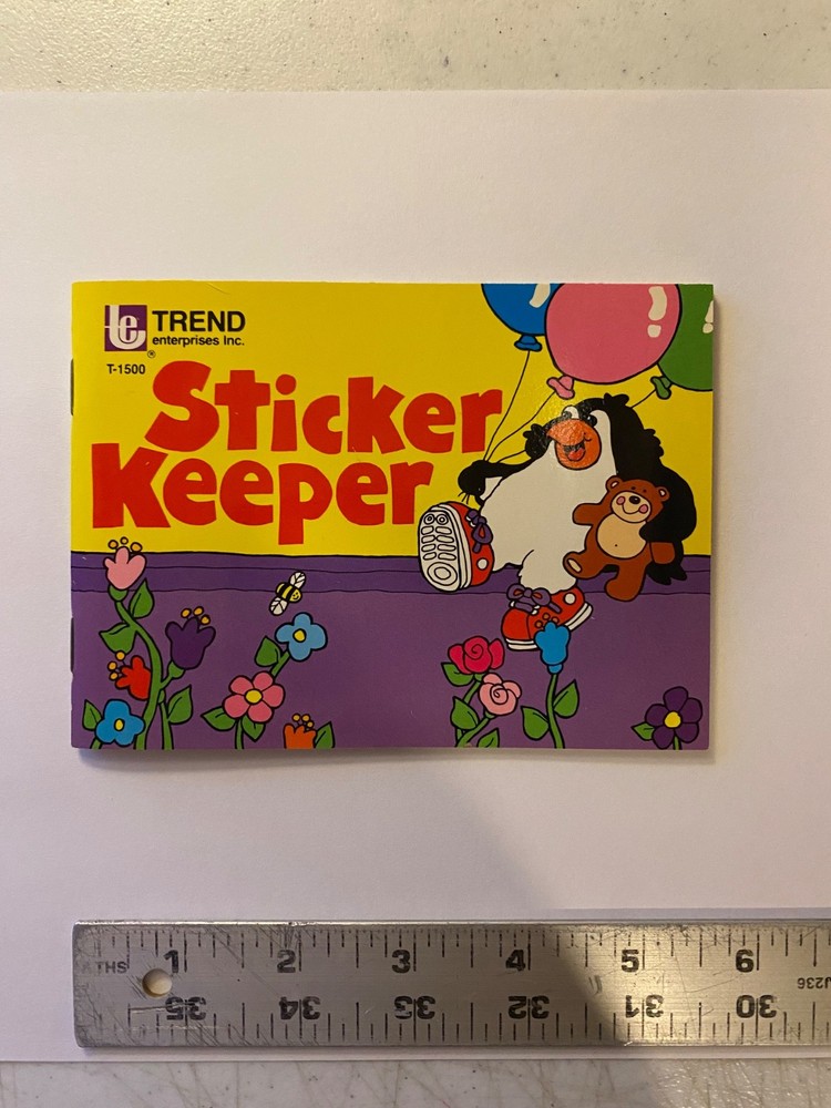 TREND Enterprises Inc. Vintage Sticker Book Album STICKER KEEPER T-1500 New 1985