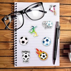 Kiouposy 100 PCS Cute Soccer Stickers, Water Bottle Stickers for Kids Teens, …
