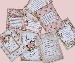 Vintage Style Victorian Bible Verse Cards Inspirational Faith Crafts