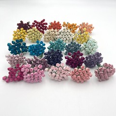 625 MIXED 25 colors Semi Rosebuds Wedding Craft Paper Flower (T30-Kit625-A1)