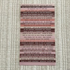 Inspirational Text Stickers, Motivational Phrase Quote Small Talk Set, 4 Sheets