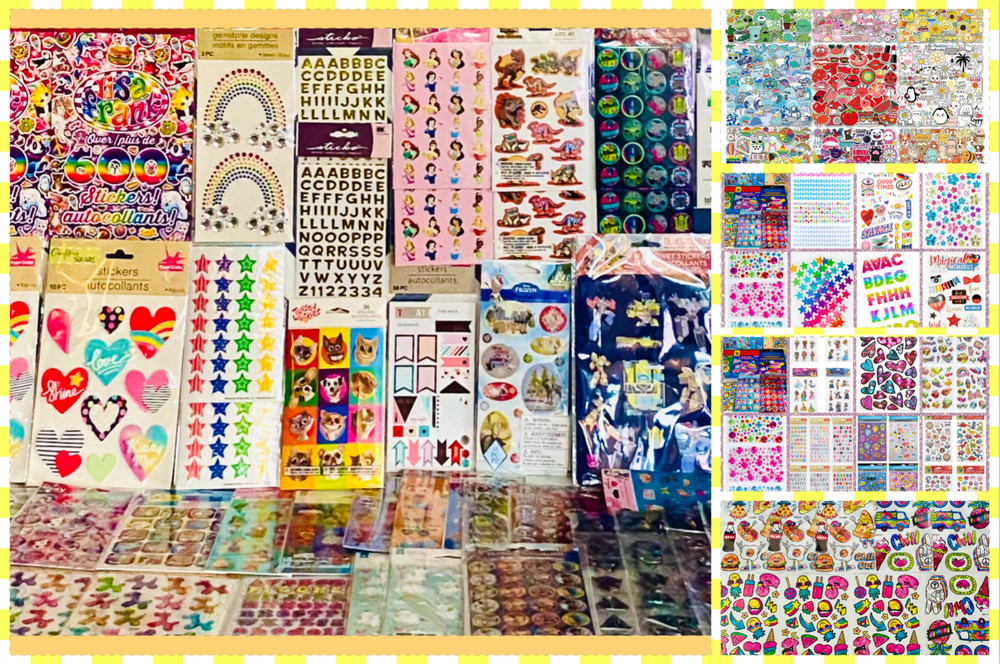 Sticker Lot Collection GIRLY STUFF All Themes & JoJo, Hallmark, Kid Squad 997+