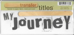 MY MINDS EYE My Journey Rub On Transfer Titles Life Experience