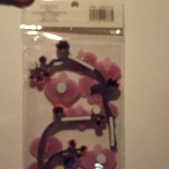 Recollections Stickers Autocollants 3D Orchid Stickers Pink Purple 5pc