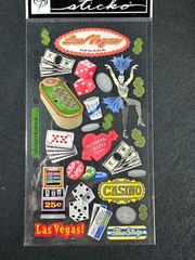 Lot of Travel Bahamas Washington DC Las Vegas Scrapbook Stickers and art