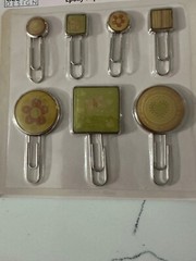 Cloud 9 Design Series Photo Banner II Epoxy Paper Clips 7Pc Baby Girl Themed