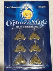 Large Lot Disney Mickey Mouse Park Embellishments Stickers Charms Ribbons NEW