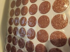 Luxury Rose Gold Polka Dot Stickers – 280 Count, 1-Inch, Multi-Use Decor